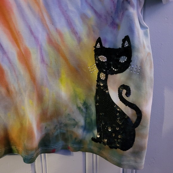 Women's tie dyed TanJay t-shirt - Picture 3 of 6